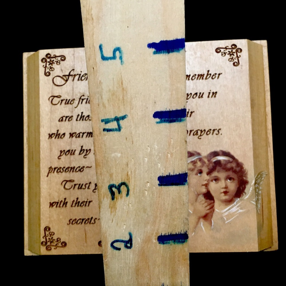 Vintage Plaque Sign motivational friends Quote. Wooden Carved Book Shabby Chic - Picture 3 of 7